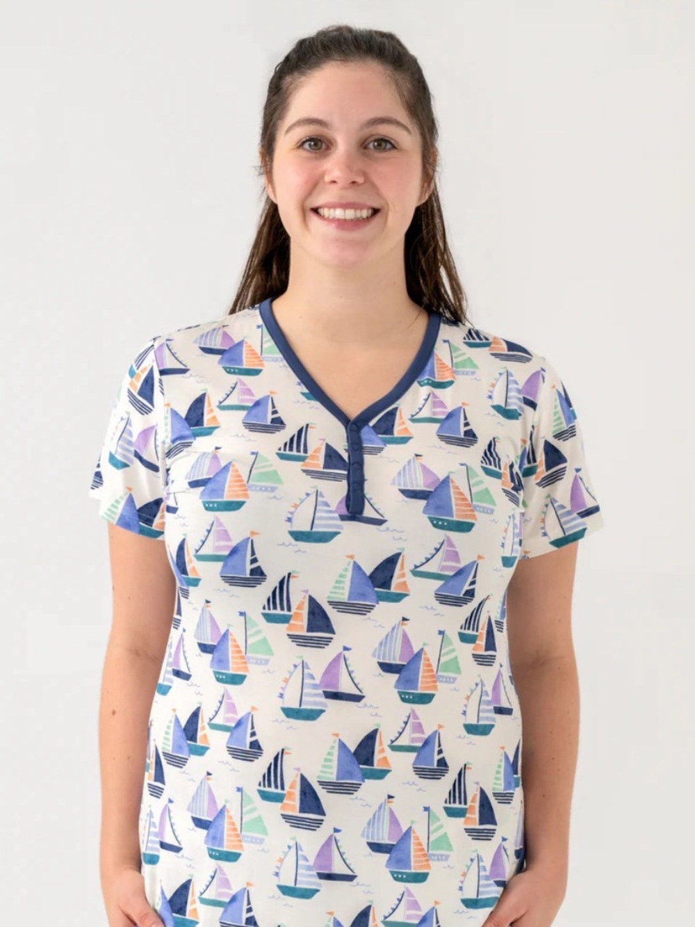 ⛵Little sleepies seas the day women's top size XL
